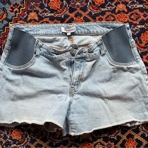 Motherhood Maternity Light Blue Jean Shorts